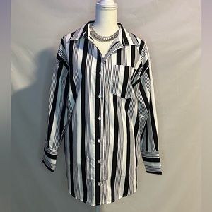 Over-sized button down